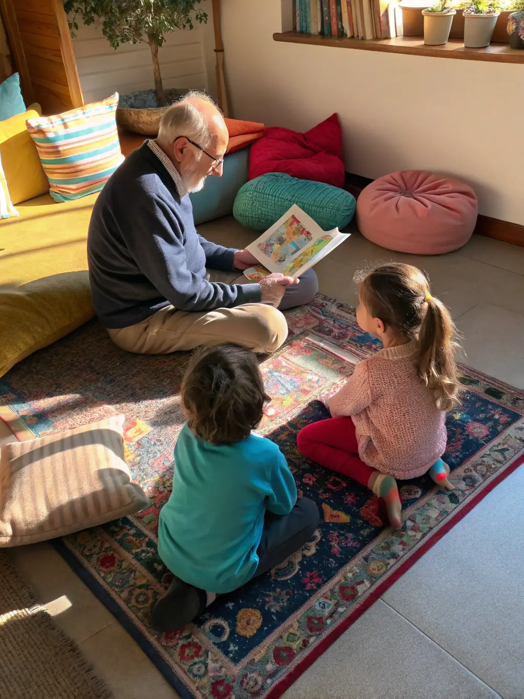 A photograph of a community gathering during a BRAIZE-AMBIANCE storytelling event, with a local elder sharing traditional tales.